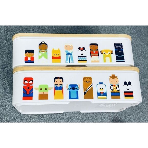 Disney Unified Bento Box Lunch Snack Containers 100 Years - Picture 3 of 6